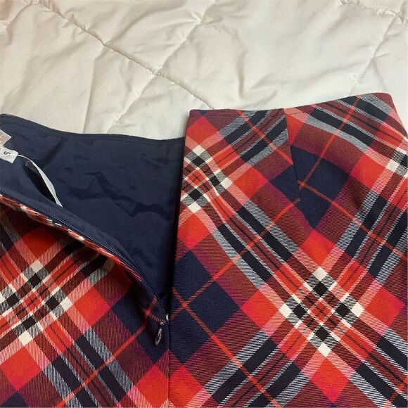 Trina Turk Women's Plaid Mini Skirt Size 6 Multicolor Casual - Picture 6 of 7